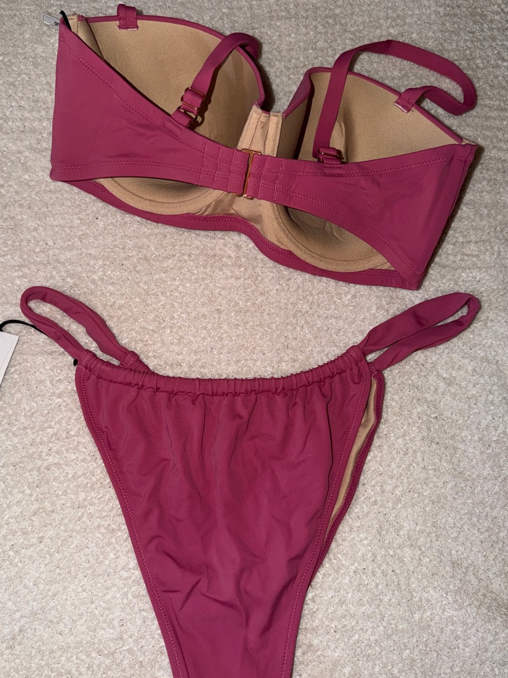 Shade & Shore Magenta Two-Piece Bikini Set - Picture 2 of 4